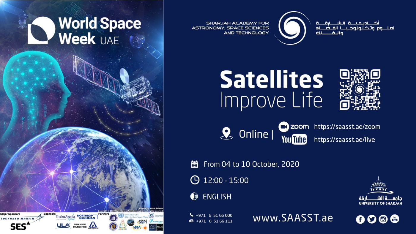 SAASST World Space Week 2020 Activities - “Satellites Improve Life”