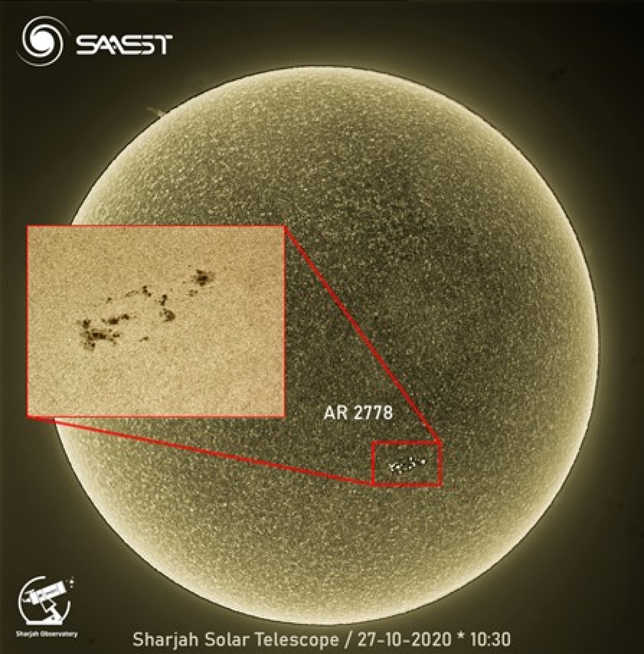 SAASST on &quot;spaceweather.com&quot;